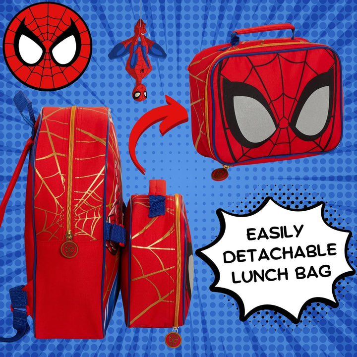 Spiderman Backpack & Lunch Bag Set