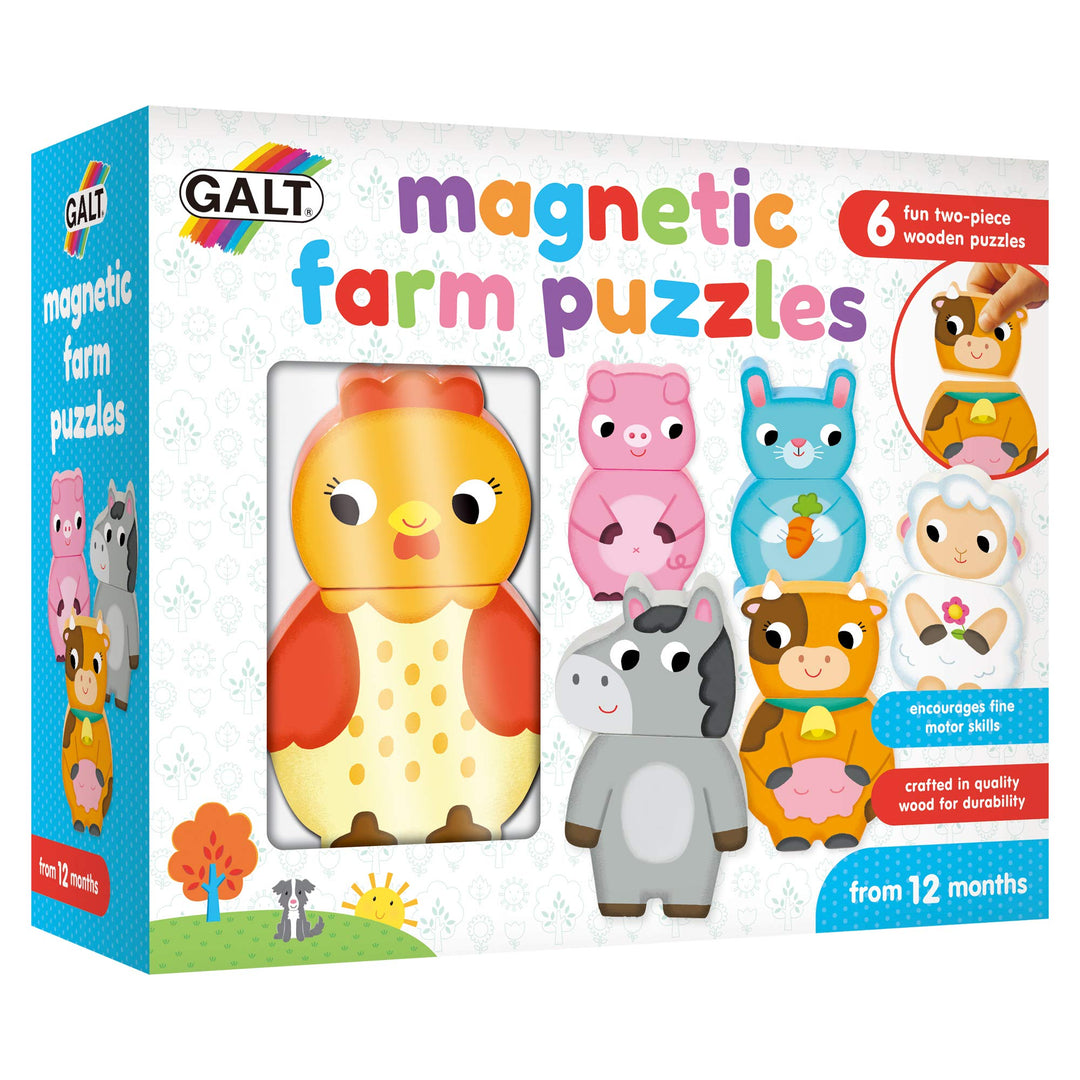 Magnetic Farm Puzzle Wooden Magnetic Puzzle For Kids