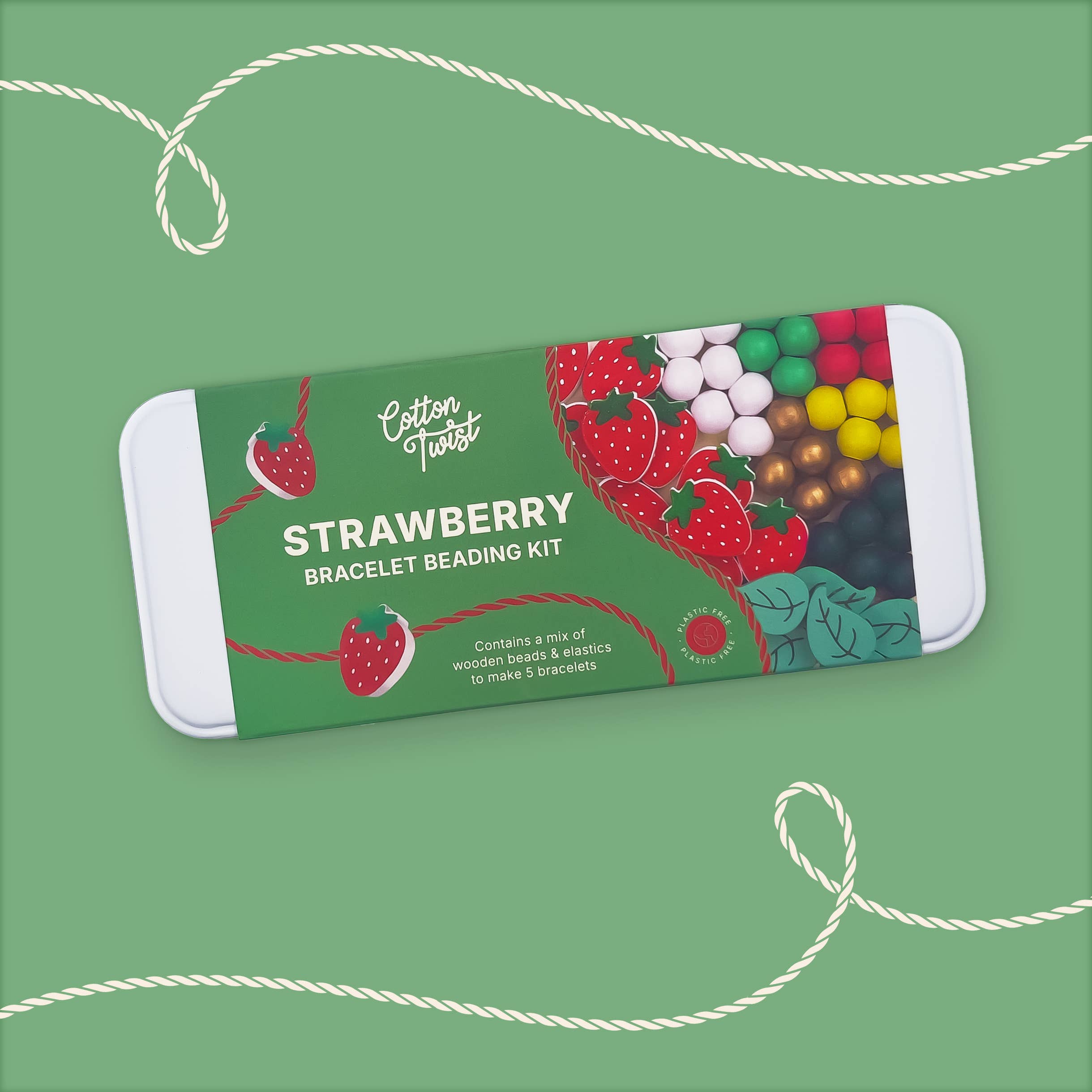 Buy Strawberry Bracelet Bead Kit | Art and Craft Box for kids by Learning Bugs UK