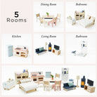 Le Toy Van Complete Dolls House Furniture Set, 35 pieces, photo 4 of 9