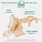 Goodevas 6in1 Montessori Climbing Frame with Slide, Net & Art Board – 6in1 Playsets for children, available at Learning Bugs UK