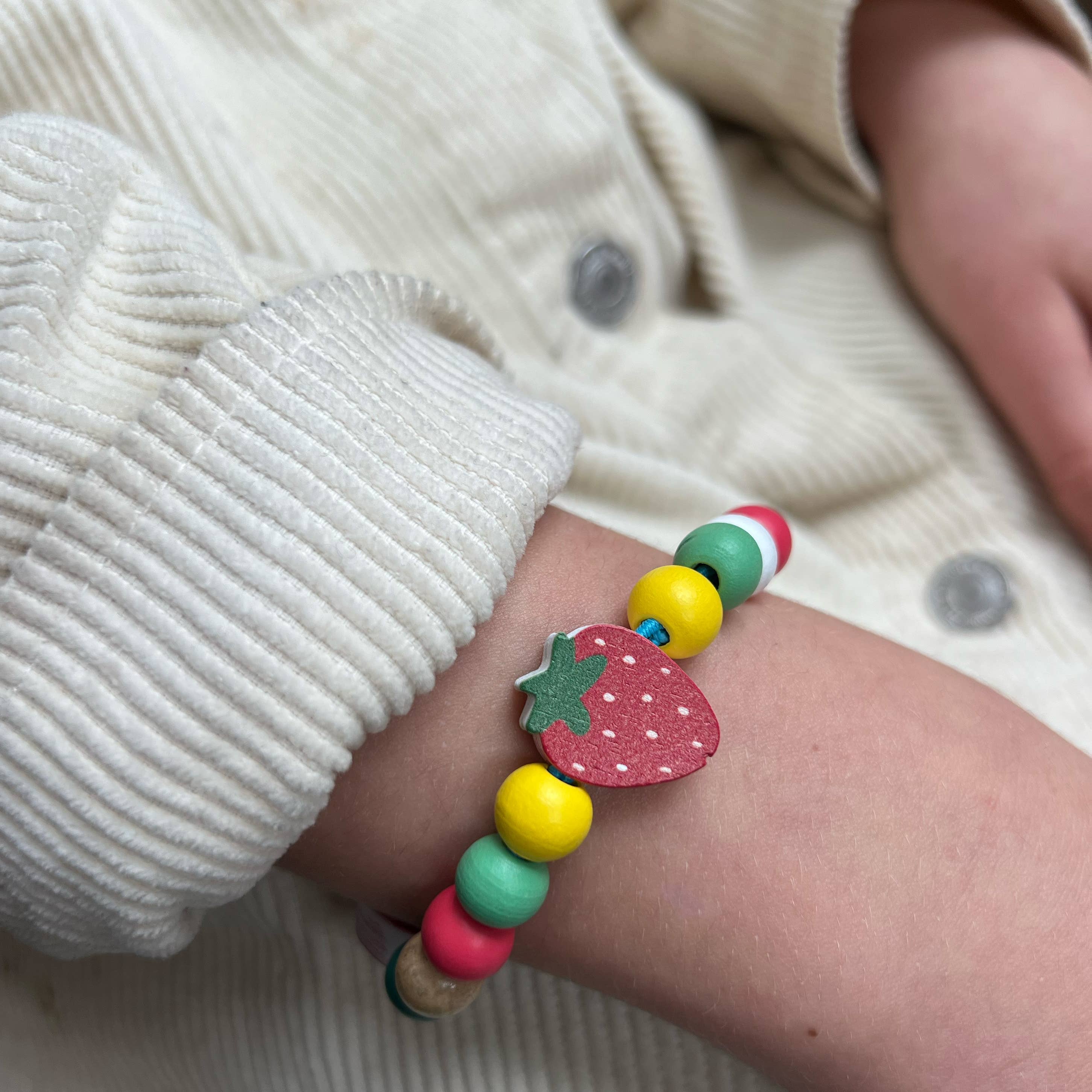 Buy Make Your Own Strawberry Bracelet | Art and Craft Box for kids by Learning Bugs UK