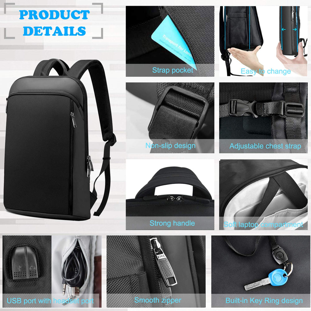 15-16" Anti-Theft Laptop Backpack with USB