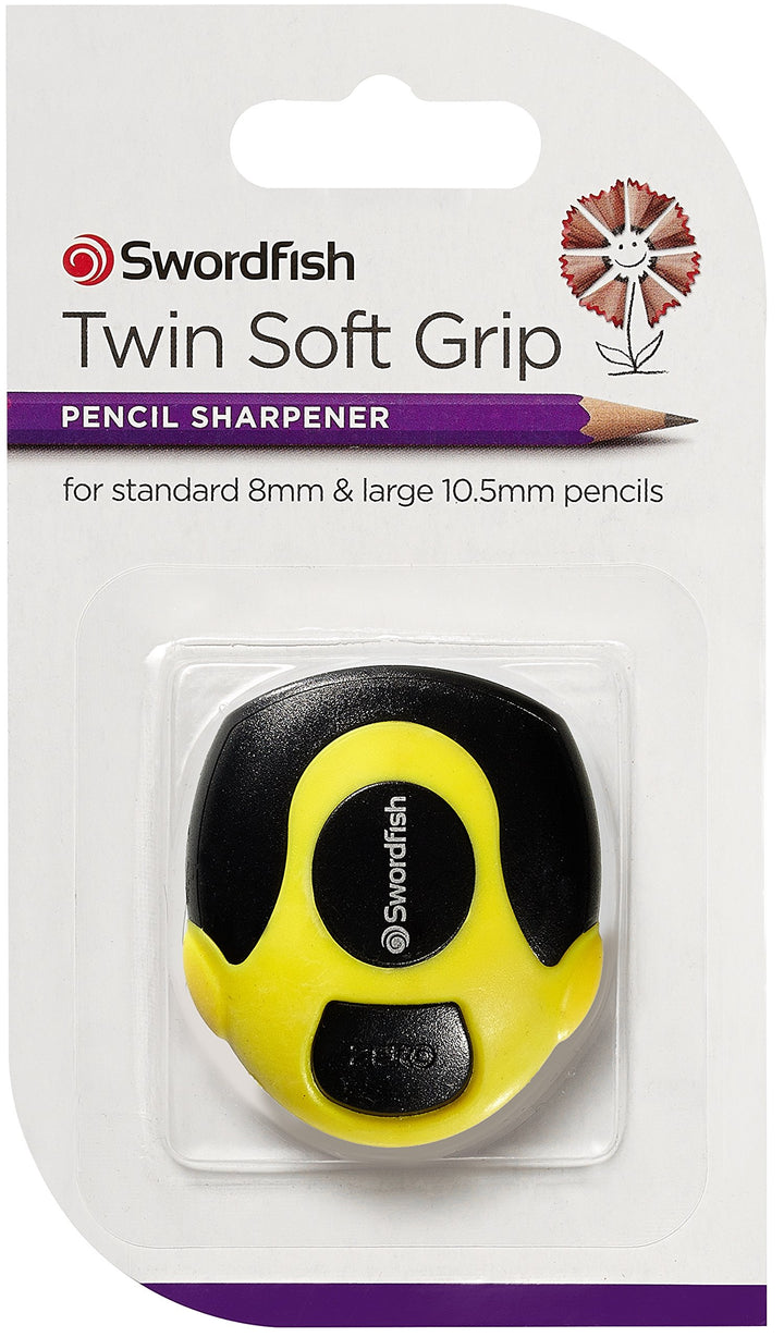 Twin Soft Grip Pencil Sharpener