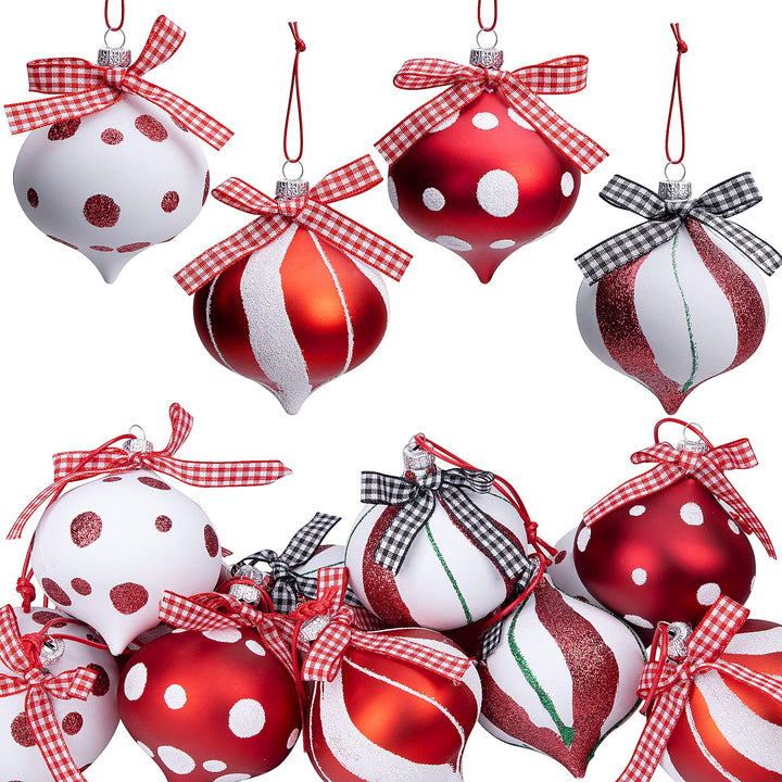 12 PCS Peppermint Candy Ornaments