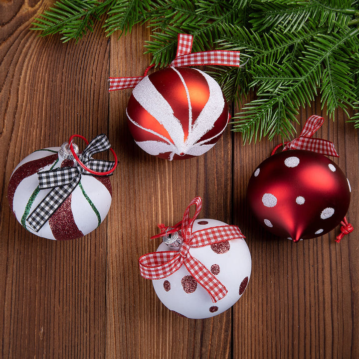 12 PCS Peppermint Candy Ornaments