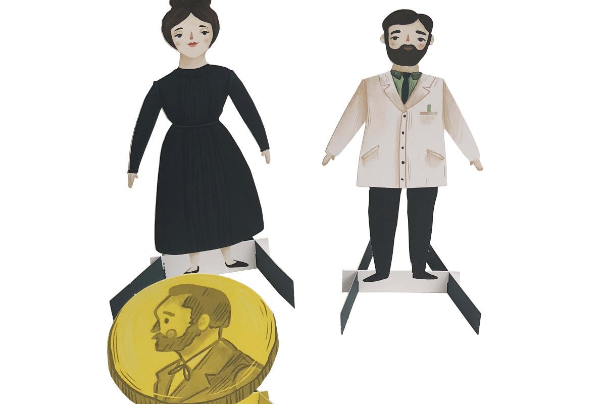 Little People, BIG DREAMS: Marie Curie Book and Paper Doll Gift Edition Set – for children
