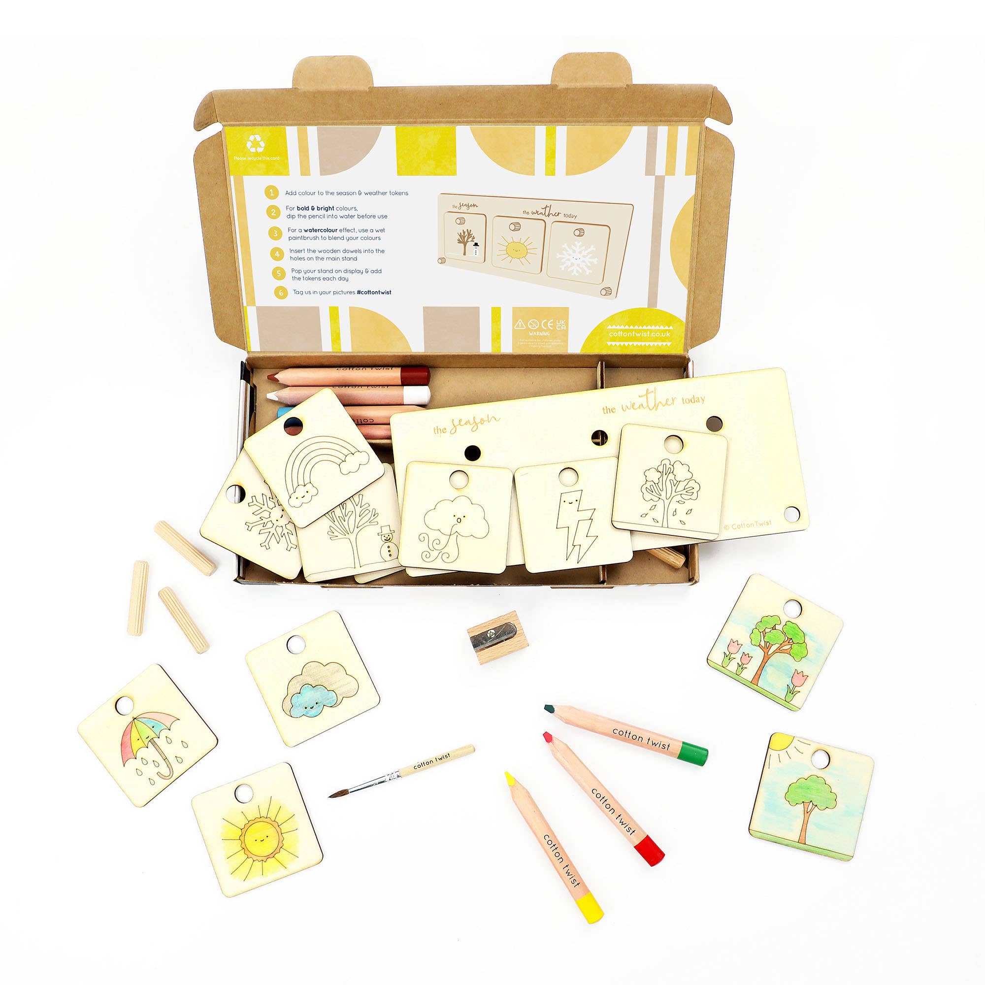 Buy Make Your Own Weather Chart | Art and Craft Box for kids by Learning Bugs UK