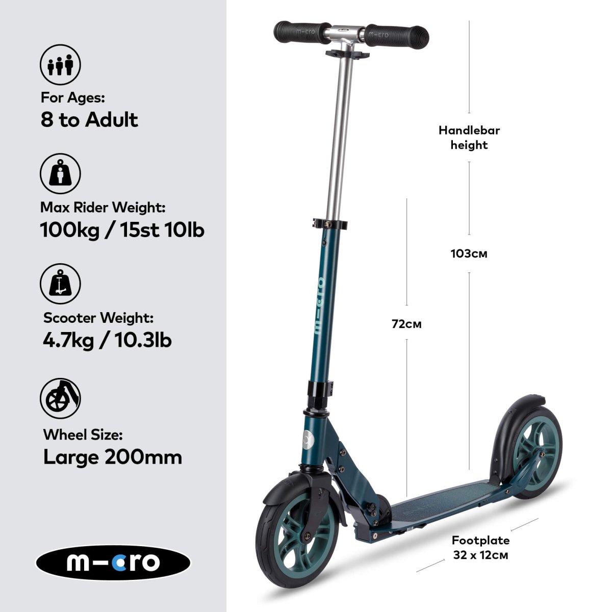 Micro Classic Nanogrid Wheel Scooter – for children, available at Learning Bugs UK