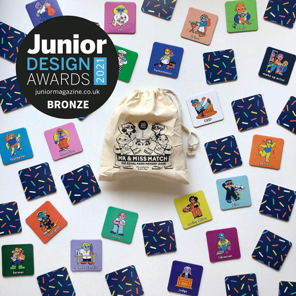 Boss Babs Mr & Miss Match - The equal pairs memory game by Boss Babs - Learning Bugs UK