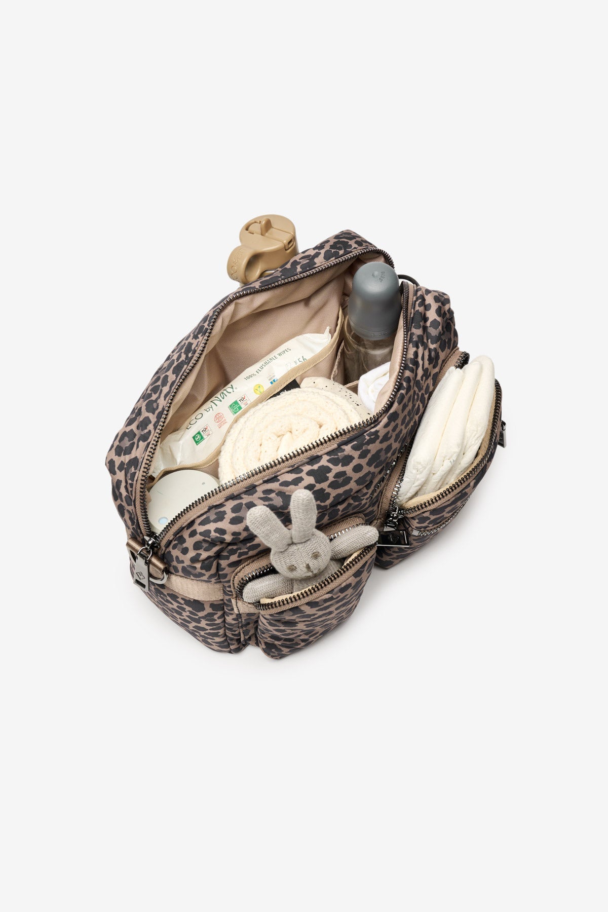Buy Axel Buggy Organiser / Changing Bag Brown Tonal Leopard | Compact Changing Bag for kids by Learning Bugs UK