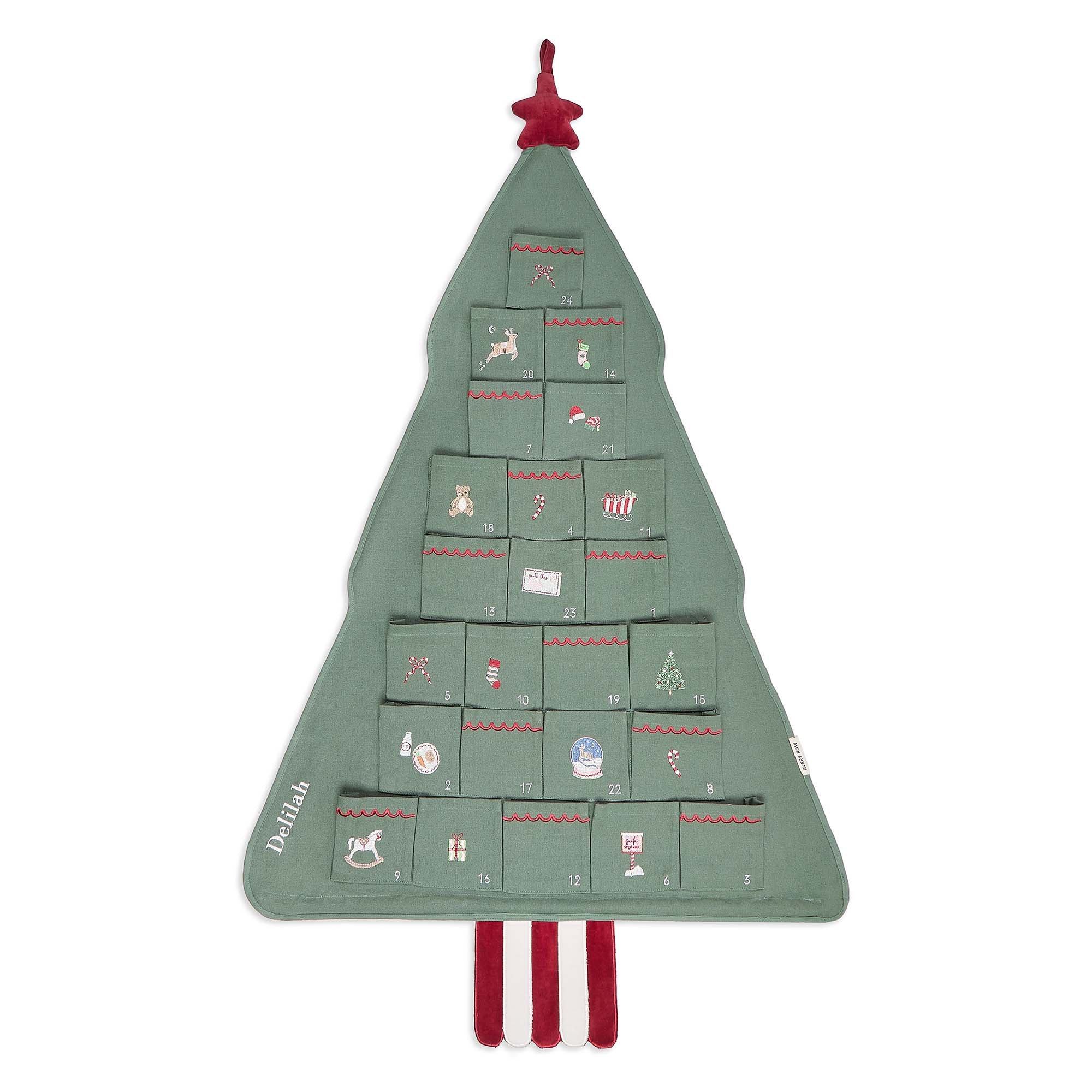 Buy Fabric Advent Calendar - Christmas Tree | Christmas for kids by Learning Bugs UK