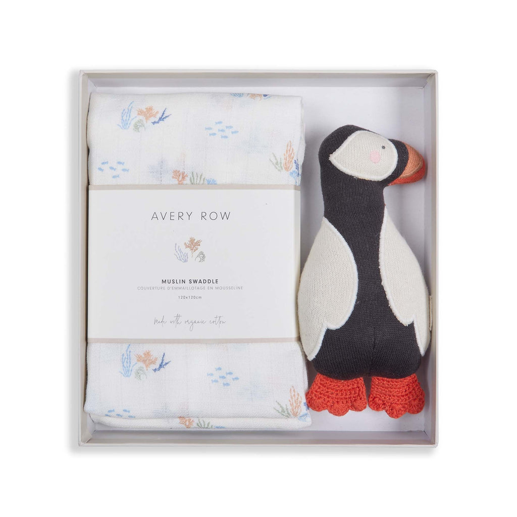 Swaddle & Cuddle New Baby Gift Set - Coastline