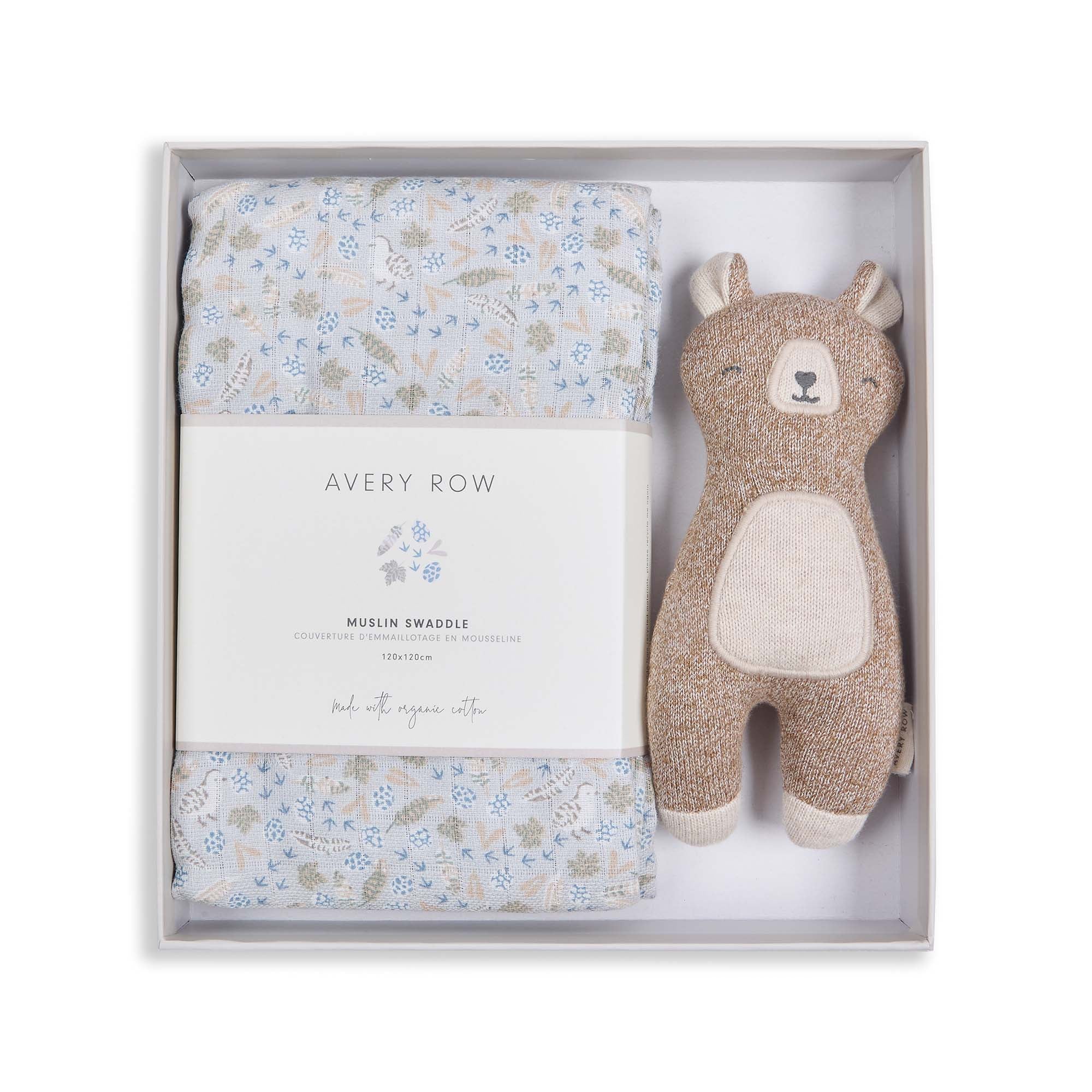 Swaddle & Cuddle New Baby Gift Set - Nature Trail