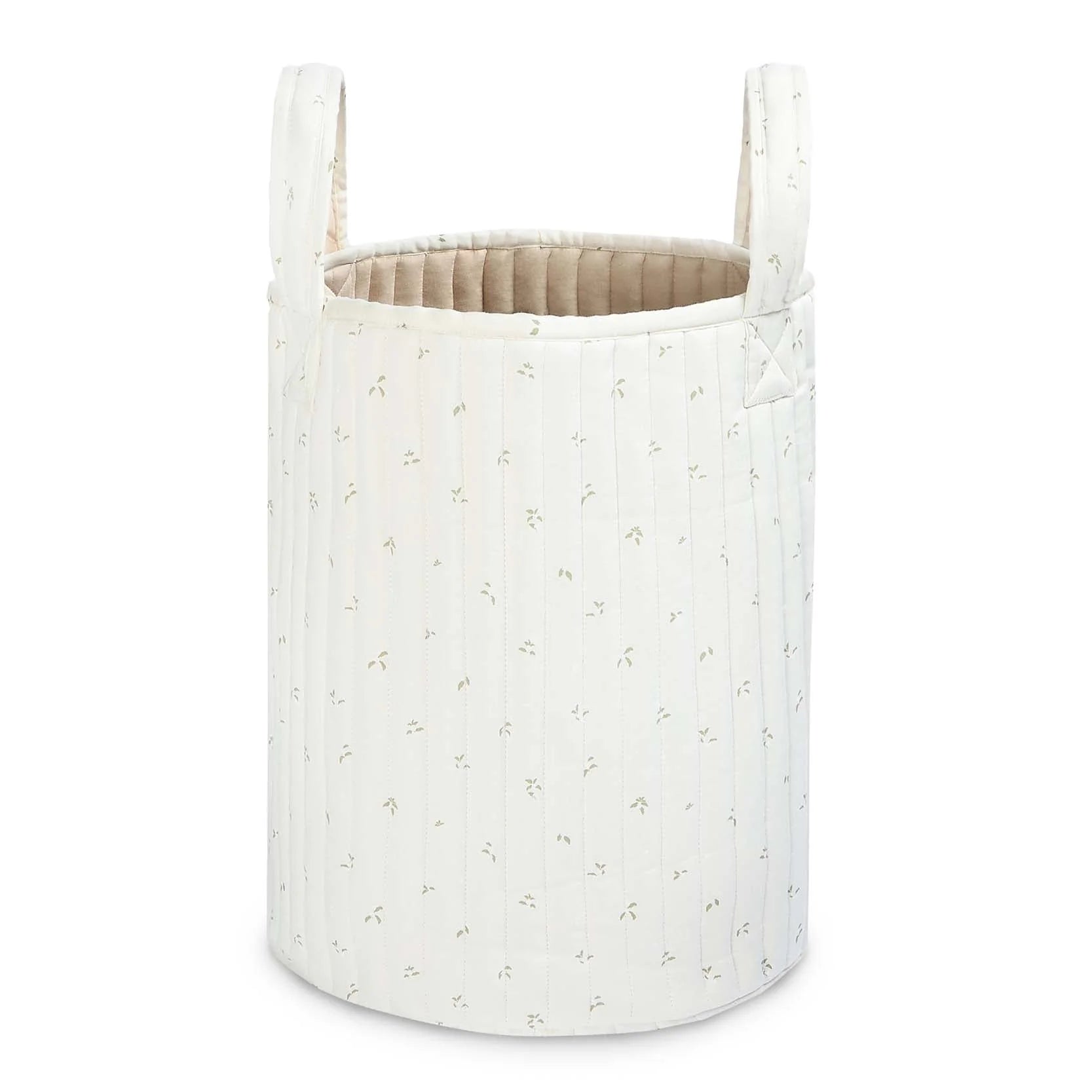 Buy Large Quilted Storage Basket - Nettle Scatter / Birch | Storage for kids by Learning Bugs UK