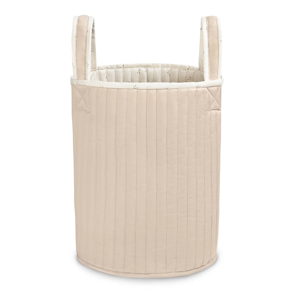 Large Quilted Storage Basket - Nettle Scatter / Birch