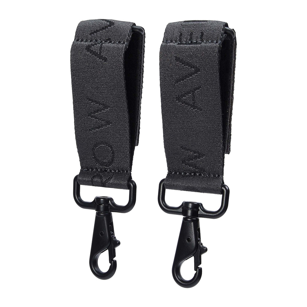 Logo Pram Bag Clips - Soft Black