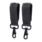 Buy Logo Pram Bag Clips - Soft Black | Changing Bags & Travel Changing Mats for kids by Learning Bugs UK