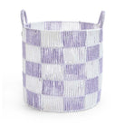 Buy Checkerboard Storage Basket Large - Lilac | Storage for kids by Learning Bugs UK