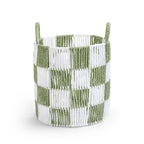 Buy Checkerboard Storage Basket Medium - Sage | Storage for kids by Learning Bugs UK