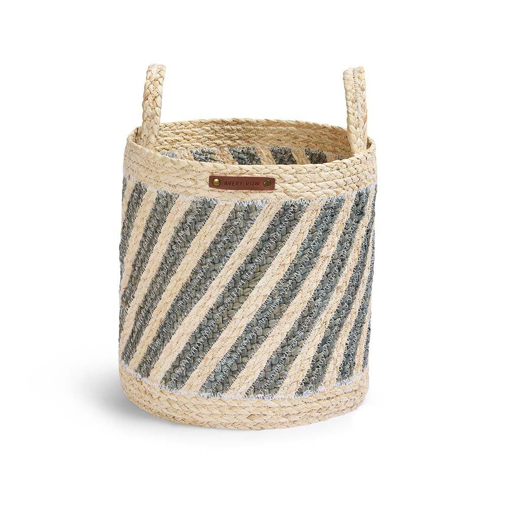 Buy Maize Stripe Storage Basket Set of 3 - Natural | Baby Changing for kids by Learning Bugs UK