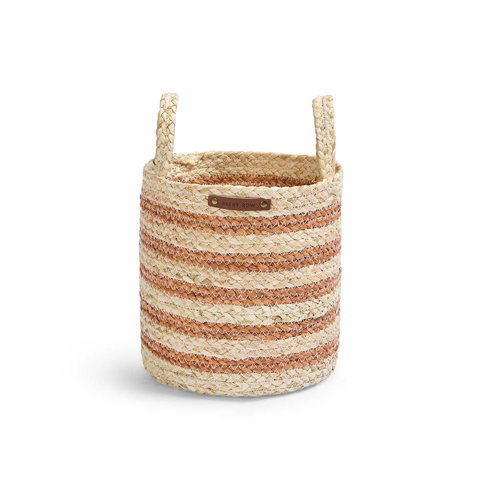 Buy Maize Stripe Storage Basket Set of 3 - Natural | Baby Changing for kids by Learning Bugs UK