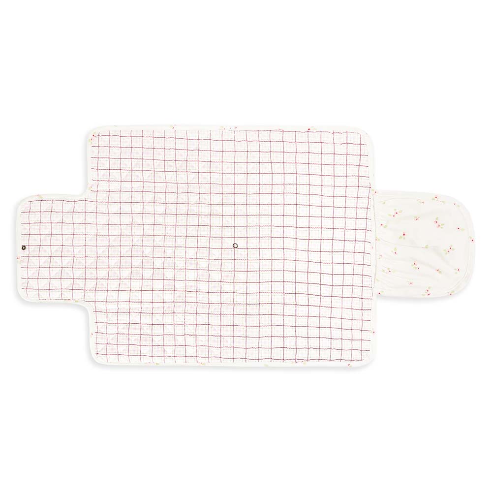 Cotton Travel Baby Changing Mat - Anemone