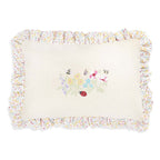 Buy Rectangle Linen Frill Cushion - Wildflower Garden | for kids by Learning Bugs UK