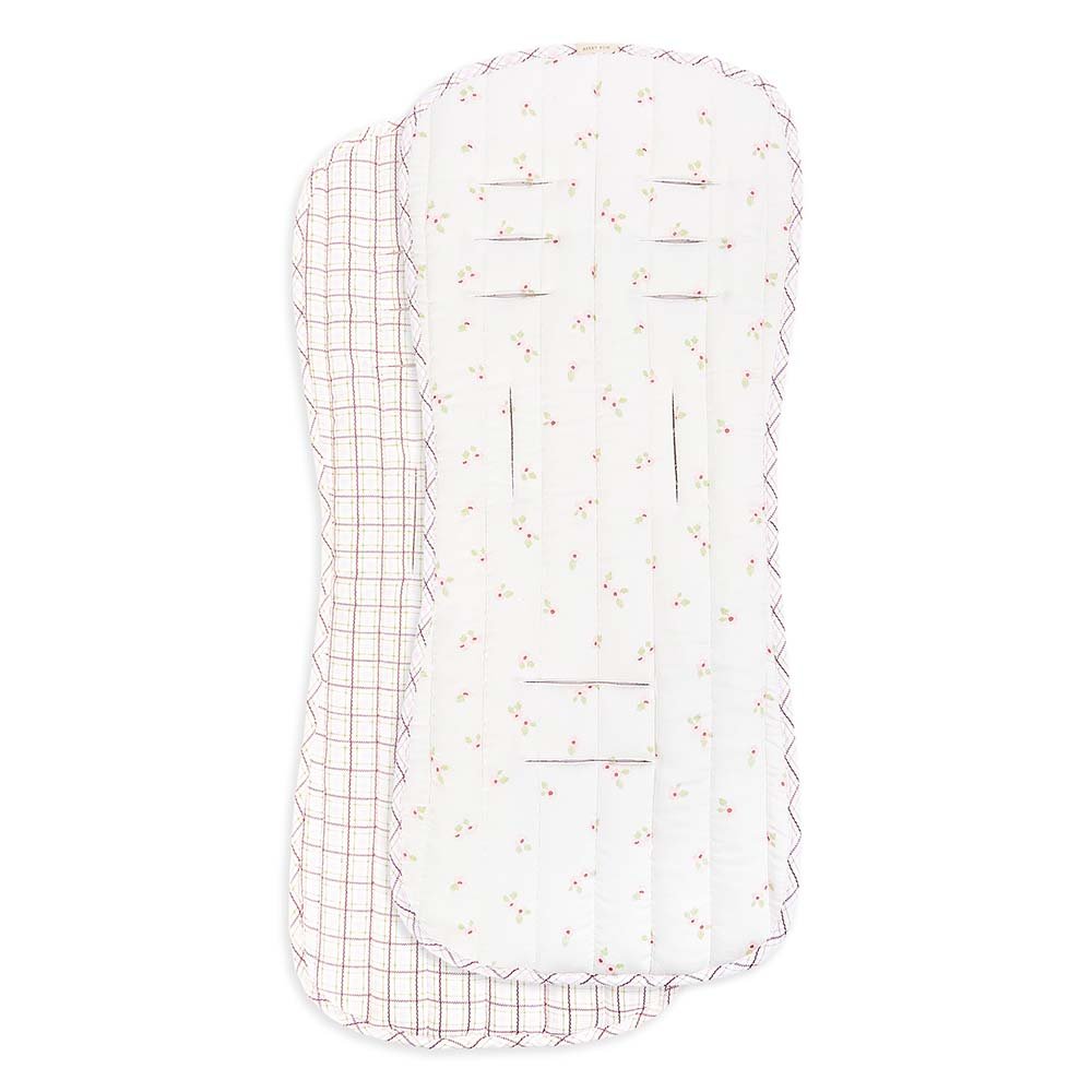 Pram Liner - Anemone / Pink Check – Baby Changing for children, available at Learning Bugs UK