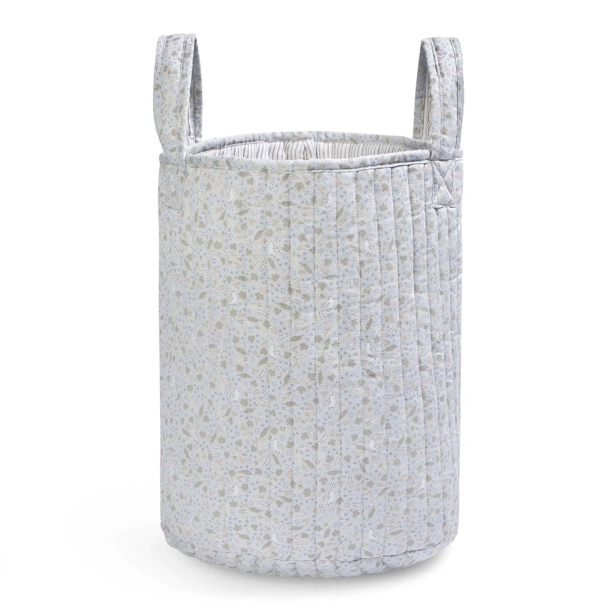 Buy Large Quilted Storage Basket - Nature Trail / Stripe | Storage for kids by Learning Bugs UK