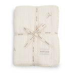 Buy Embroidered Muslin Blanket - Wild Chamomile | Blankets for kids by Learning Bugs UK