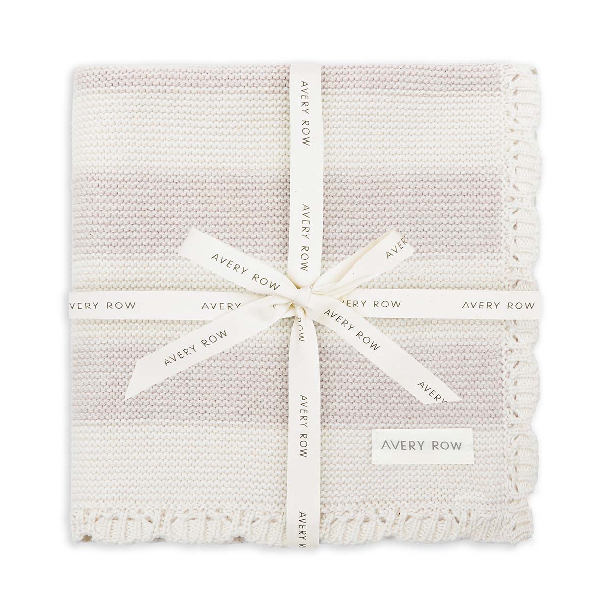 Buy Stripe Knit Blanket - Oat Melange | Blankets for kids by Learning Bugs UK