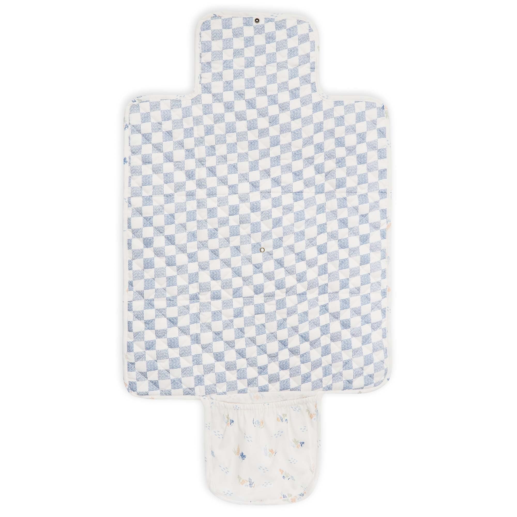 Buy Cotton Travel Baby Changing Mat - Coastline | Changing Bags & Travel Changing Mats for kids by Learning Bugs UK