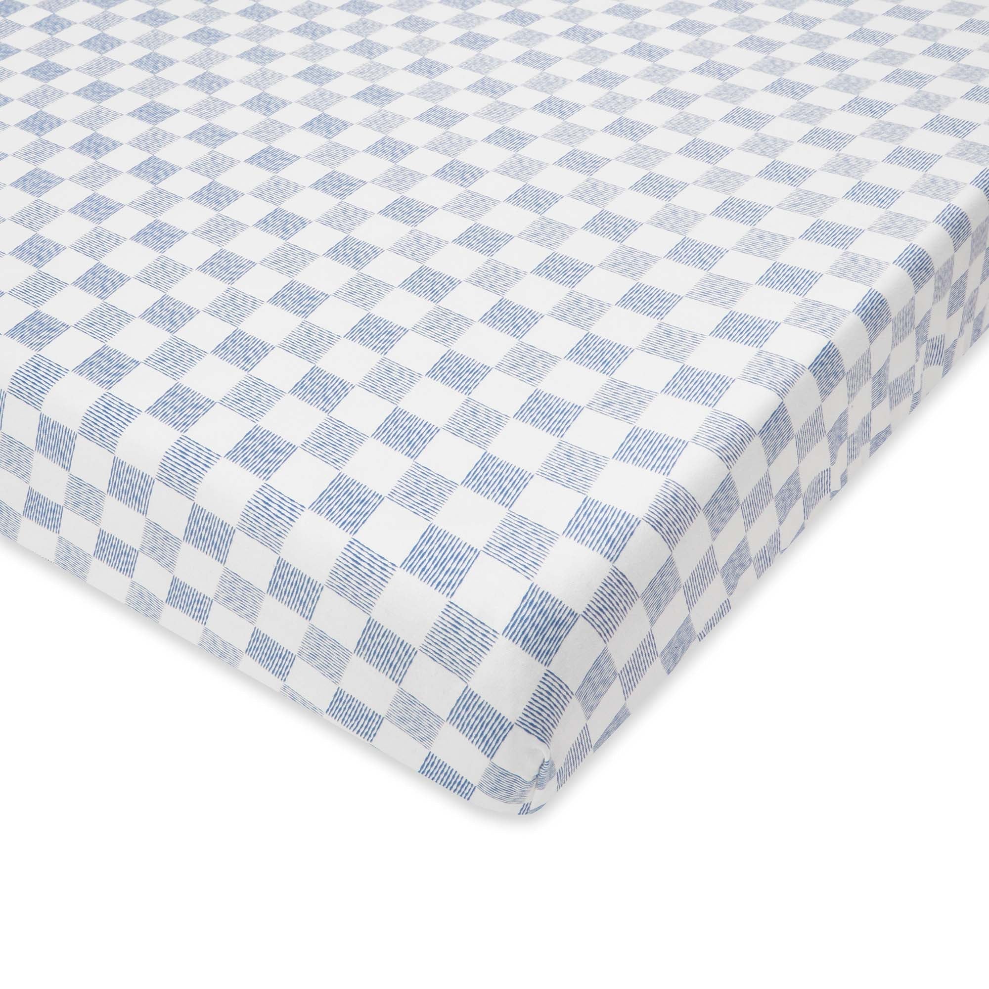 Buy Organic Cotbed Fitted Sheet - Waves | Bedding for kids by Learning Bugs UK