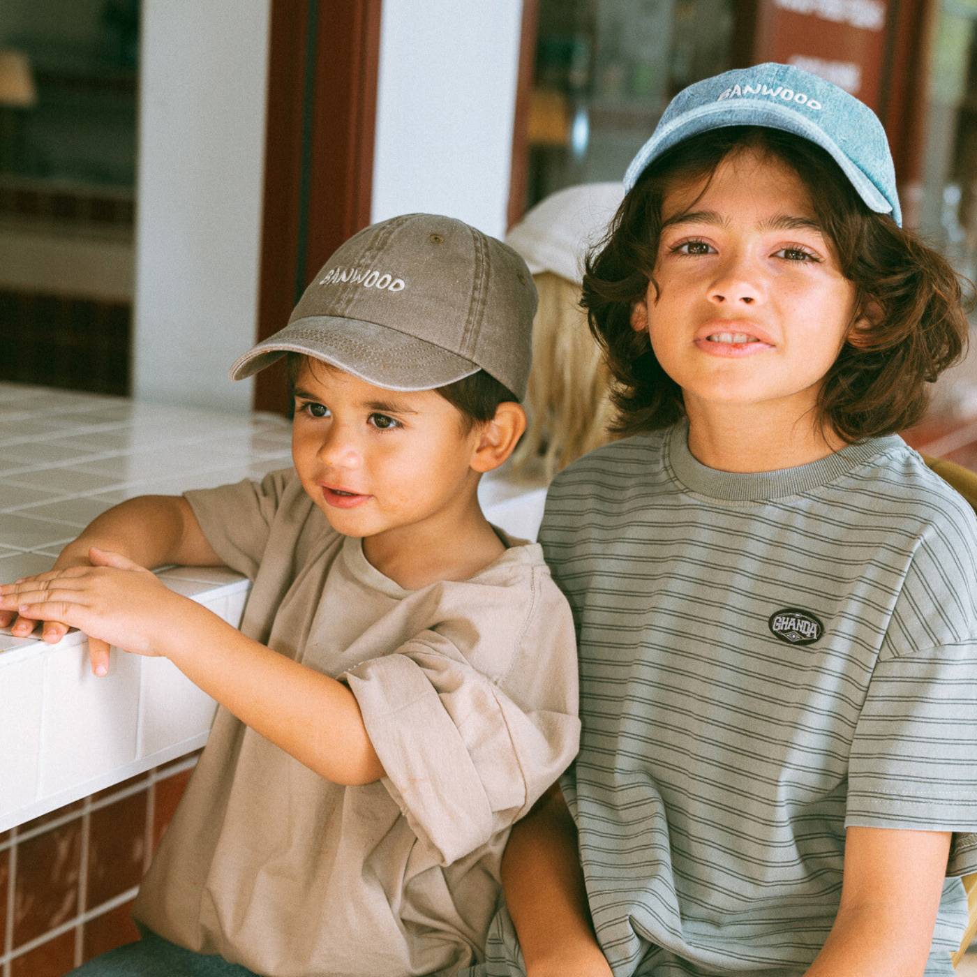 Buy Banwood Washed Cap - Brown | Caps for kids by Learning Bugs UK