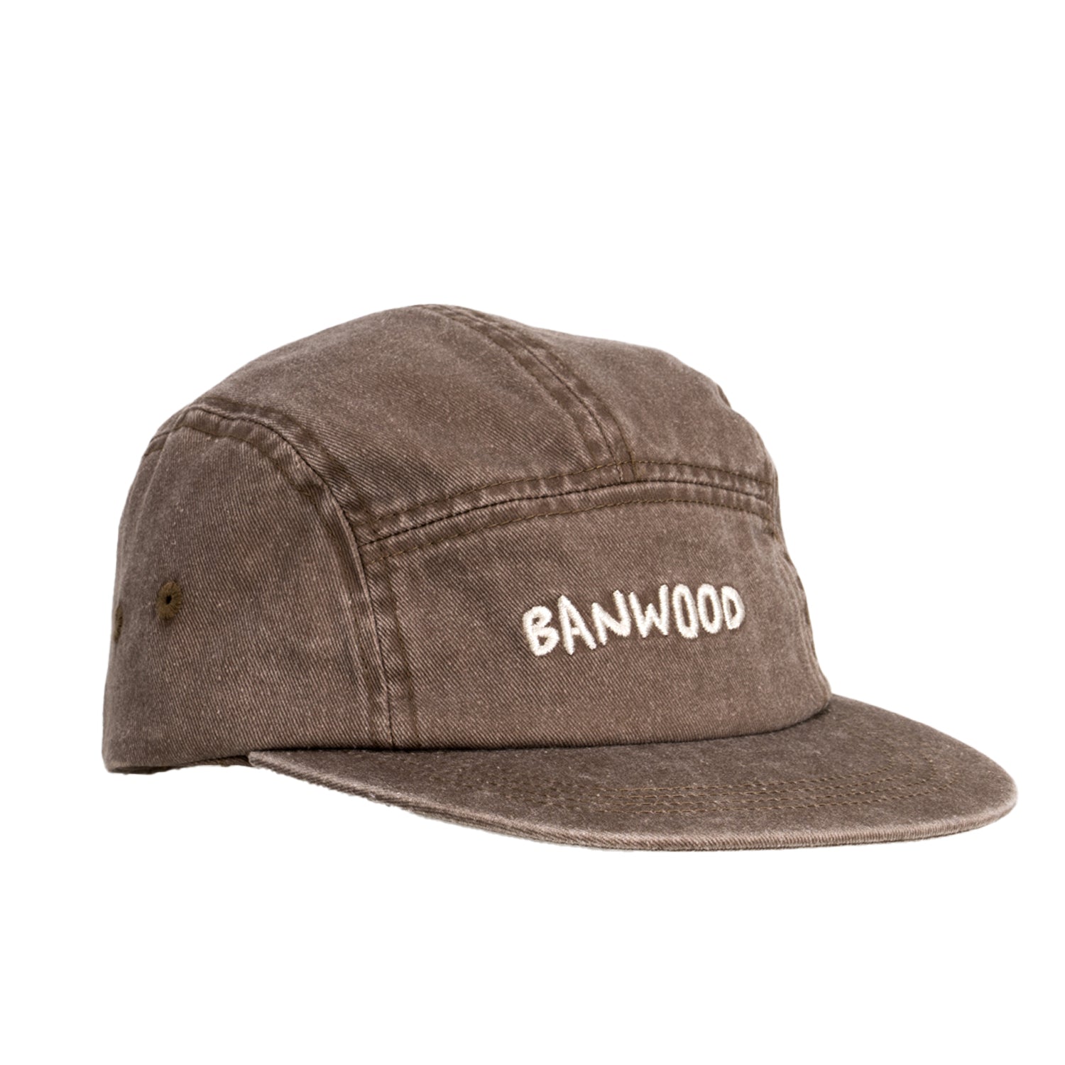 Buy Banwood Washed 5 Panel Cap - Brown | Caps for kids by Learning Bugs UK