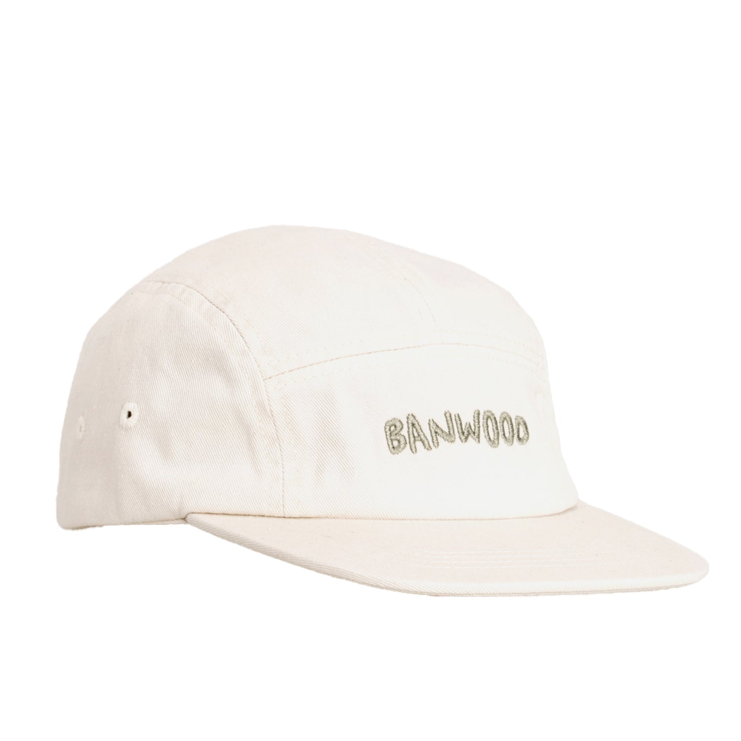 Buy Banwood Washed 5 Panel Cap - Cream | Caps for kids by Learning Bugs UK