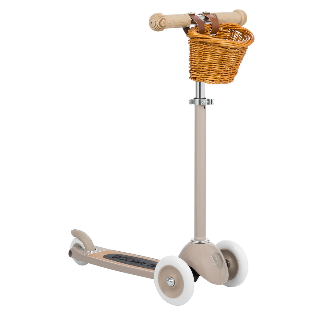 Banwood Scooter – Stylish 3-Wheel Kids Scooter (Beige)