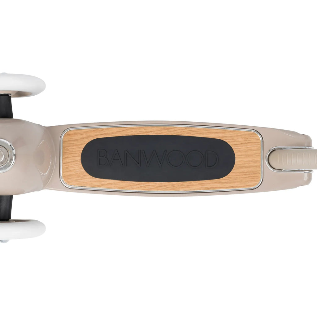 Banwood Scooter – Stylish 3-Wheel Kids Scooter (Beige)