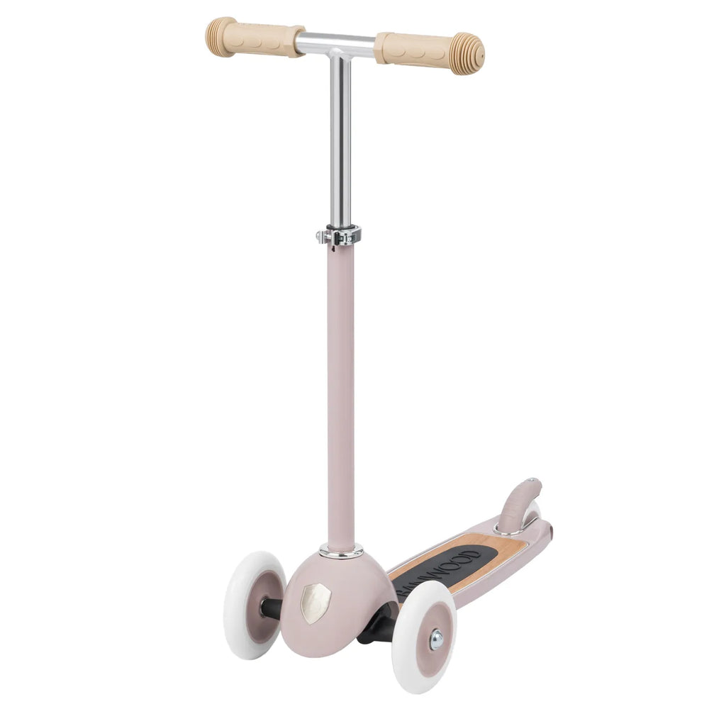 Banwood Scooter – Stylish 3-Wheel Kids Scooter (Dusty Pink)