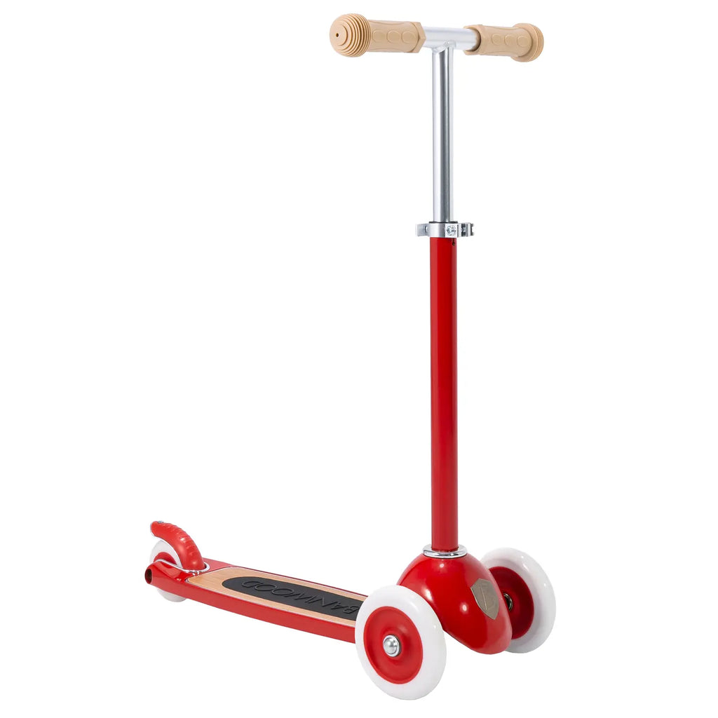 Banwood Scooter – Stylish 3-Wheel Kids Scooter (Red)