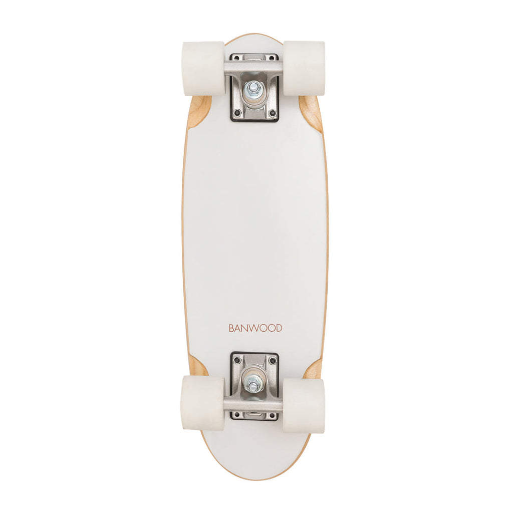 Banwood Skateboard – Kids Maple Deck Skateboard (White)