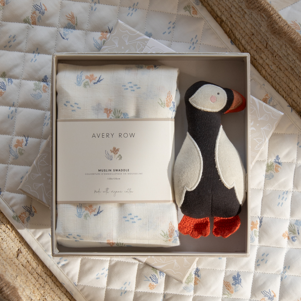Swaddle & Cuddle New Baby Gift Set - Coastline