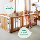 Goodevas Montessori Floor Bed with Fence – Beds for children, available at Learning Bugs UK