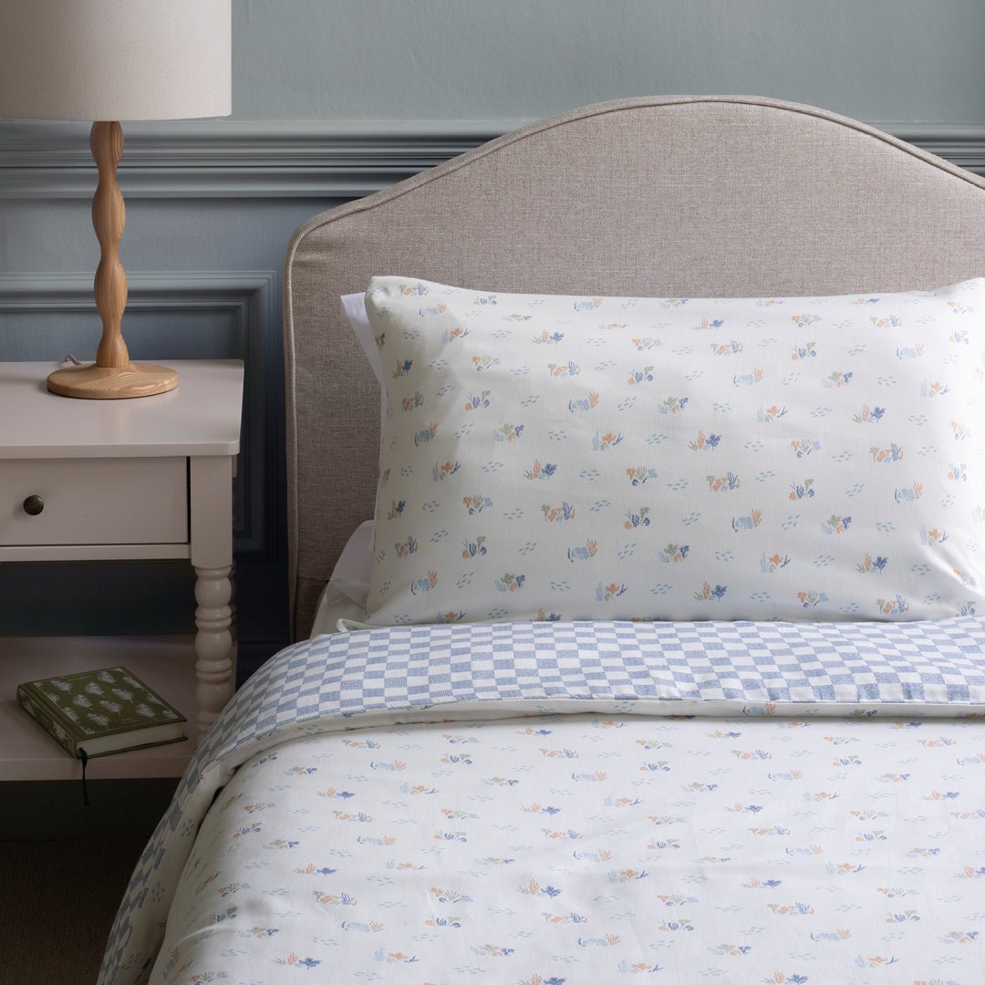 Buy Organic Cotton Single Bedding Set - Coastline | Bedding for kids by Learning Bugs UK
