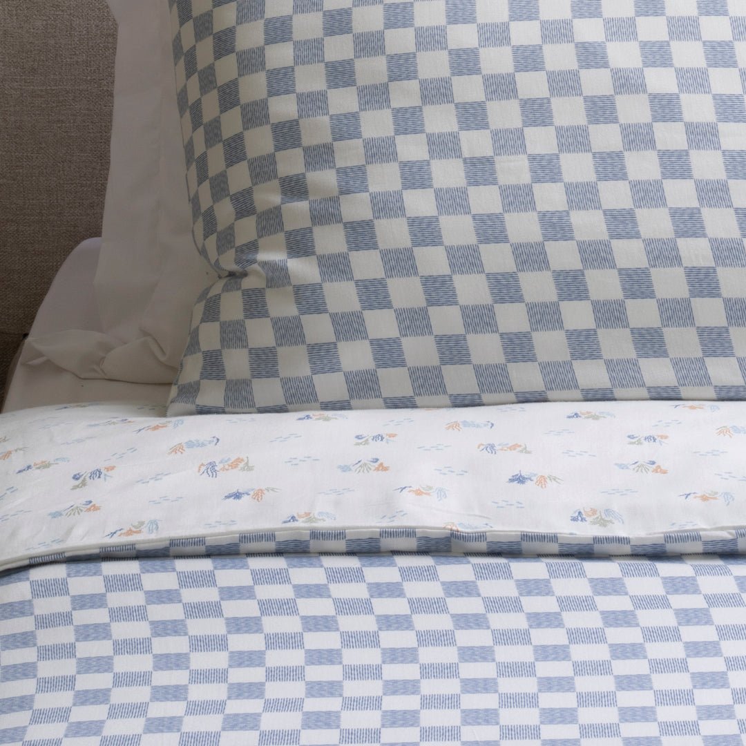 Buy Organic Cotton Single Bedding Set - Waves | Bedding for kids by Learning Bugs UK