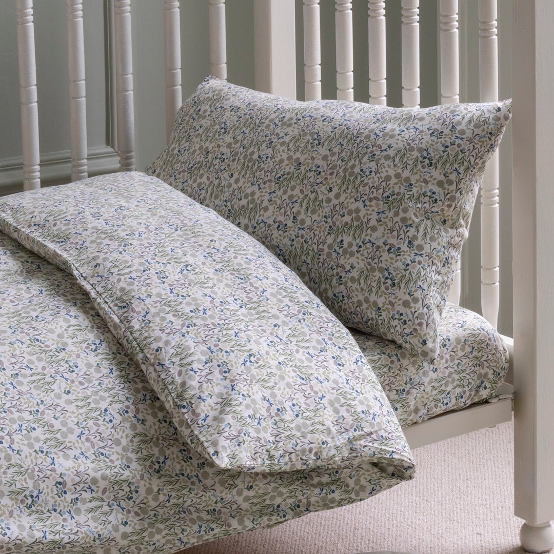 Buy Organic Cotton Cotbed Bedding Set - Riverbank | Bedding for kids by Learning Bugs UK