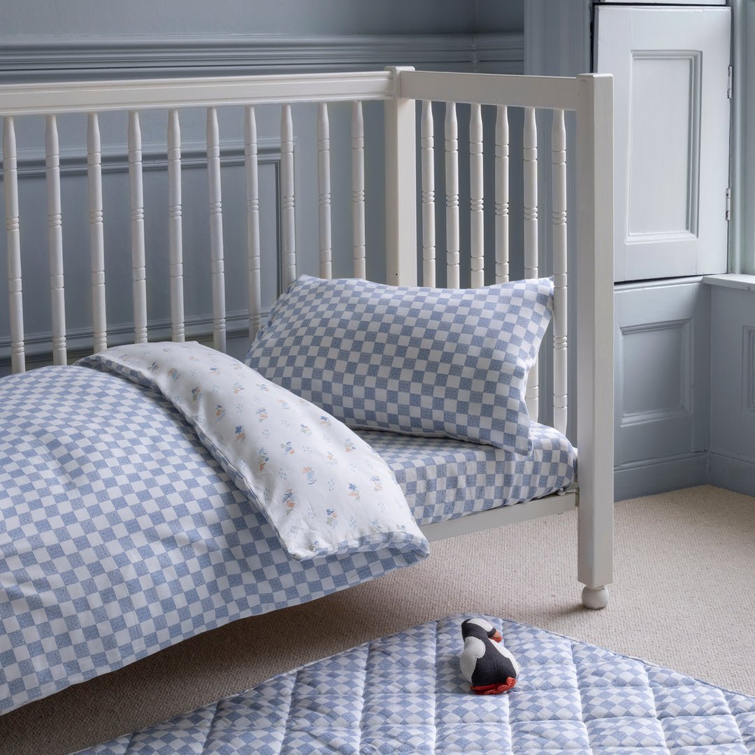 Buy Organic Cotton Cotbed Bedding Set - Waves | Bedding for kids by Learning Bugs UK