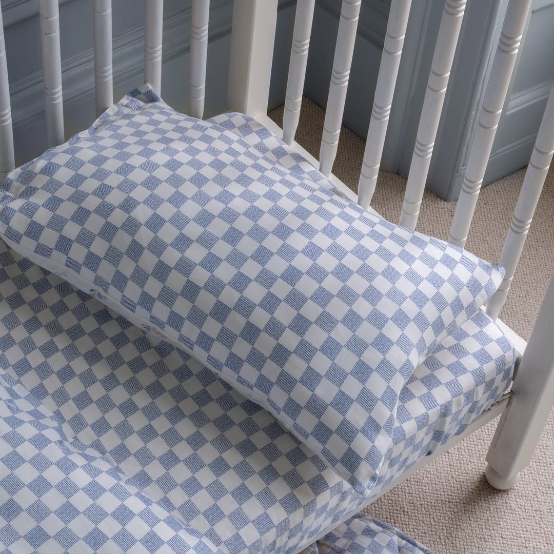 Buy Organic Cotbed Fitted Sheet - Waves | Bedding for kids by Learning Bugs UK