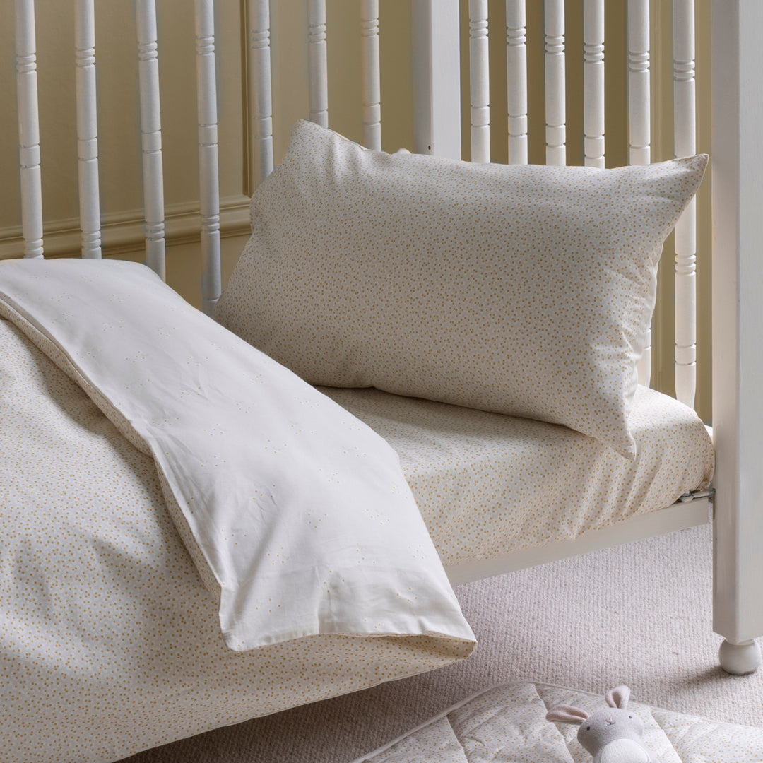 Organic Cotton Cotbed Bedding Set - Daisy Meadow